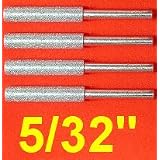 4x 5 32 DIAMOND CHAINSAW SHARPENER BURR 1 8 Shank by Unknown