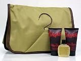 Minotaure by Paloma Picasso for Men 4 Piece Set Includes: 0.5 oz Eau de Toilette Pour + 1.7 oz After Shave Balm + 1.7 oz All Over Body Shampoo + Travel Kit