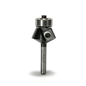 Freud 43-208 25-Degree Insert Bevel Trim Router Bit with 1/4-Inch Shank