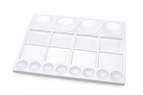 Darice 13-inch-by-10-inch, 20-well palette