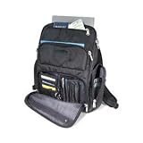 Contour Notebook Backpack, Nylon, 16w x 5-1/2d x 14h, Black