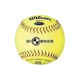 WILSON 12'' OPTIC YELLOW TRAINING SOFTBALL - SPONGE RUBBER
