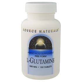 Source Naturals - L-Glutamine, 500 mg, 100 tablets