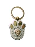 Maltese Key Ring Paw Print Made in the USA - It Spins!