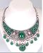 DIVA QUEEN NECKLACE PENDANT - EXTREMELY IMPOSING DOMINATING TIBETAN QUEEN SILVER GREEN JADE DRAGON GIFT NECKLACE PENDANT with STRONG HEAVY DUTY NECKLACE - from Hibiscus Express