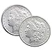 1904 & 1921 Morgan Silver Dollar BU
