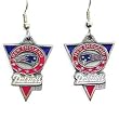 New England Patriots Dangle Earrings - NFL Football Fan Shop Sports Team Merchandise
