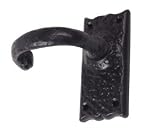 Door Lever Handle Black Powder Coat 4 1/2