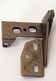 Amerock Knife Hinge Free Swinging Fixed Overlay Burnished Brass