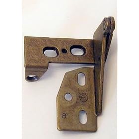 Amerock Knife Hinge Free Swinging Fixed Overlay Burnished Brass by Amerock