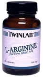 L-Arginine 500mg-Twinlab Amino Acid, 150 Capsules (3 Bottles)