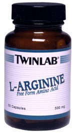 L-Arginine 500mg-Twinlab Amino Acid, 150 Capsules (3 Bottles)