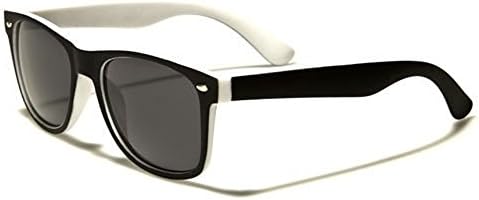 80's Stylish Retro Two Tone Wayfarer Party EDM Sunglasses (White)