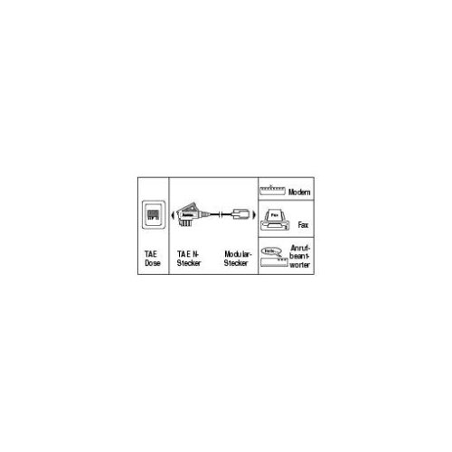 Hama Modem-Anschlusskabel TAE-N-Stecker - Modular-Stecker 6p2c, 3 m Preisvergleich