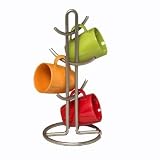 Compare Prices of SATIN NICKEL Euro coffee MUG HOLDER Stand KITCHEN
