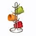 SATIN NICKEL Euro coffee MUG HOLDER Stand KITCHEN