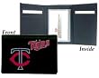 Minnesota Twins Embroidered Leather Tri-Fold Wallet - Baseball Sports Merchandise