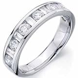 14K White Gold Liberal Ladies Diamond Wedding Ring
