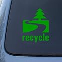 RECYCLE - Conservation - Vinyl Car Decal Sticker #1895 | Vinyl Color: Green