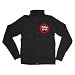 CRASH ROMEO - Heart Button - Black Zip Up Jogger Fleece