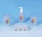 NCAA Kansas Jayhawks 4-Piece Bath Accessories Set
