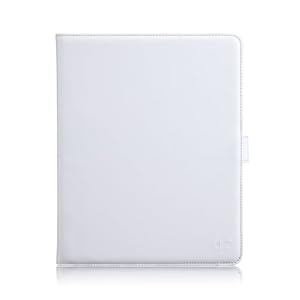 Simplism Leather Collection Flip Leather Case for iPad Snow White
