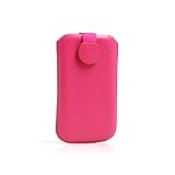 System-S Pink Leather Sleeve Case for Sony Ericsson C510 C702i C901 C902i C903 ELM G502 G900 J110i K530i K550i K610i K770i S302 S500i T700 T707 W200i W302 W350 W508 W595 W705 W715 W760i W810i W880i W890i W902 W910i W980i W995 Yendo