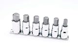 Performance Tool w38886 6 Piece 1/2 Drive Large Hex Bit Socket Set 3/8, 1/2 , 9/16, 12mm, 14mm, 17mm