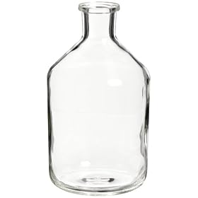 Kimble Kimax, Solution Bottle With Tooled Top for Rubber Stopper, 1L (Case of 6)