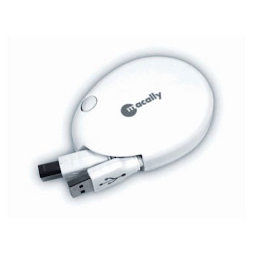 Macally Retractable USB  with B to A adaptor