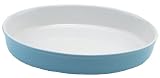 BIA Cordon Bleu 13-Inch Oval Baker, Two-Tone Sky White by Bia Cordon Bleu