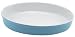 BIA Cordon Bleu 13-Inch Oval Baker, Two-Tone Sky/White