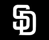 San Diego Padres MEDIUM 7" WHITE vinyl decal sticker