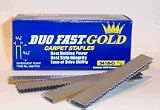 Duo-Fast 5418D 9/16-Inch by 20 Gauge 3/16 Crown Gold Staple (5,000 per Box)