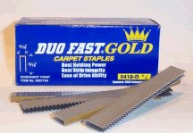 Duo-Fast 5418D 9/16" by 20 Gauga 3/16 Crown Gold Staple (5,000 per Box)