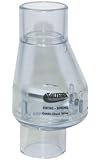 Valterra 200-C10 PVC Swing/Spring Combination Check Valve, Clear, 1" Slip