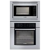 Bosch 800 Series HBL8750UC 30'' Microwave Combination Wall Oven with 1,000 Microwave... by