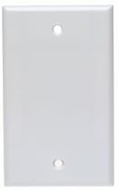 Leviton 001-88014-000 1-Gang Blank Wallplate, White