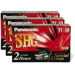 PANASONIC TC-40 VHS-C Video Tape for a VHS-C Camcorder