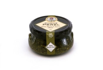 Sweet Basil & Pinon Pesto 6 oz jar by Cuisine Perel