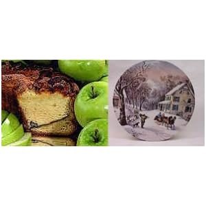 Granny Smith Apple 10" Coffee Cake Winter Gift Tin by Boba Tea Direct