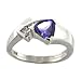 Jewelry : 0.78 ct.tw Tanzanite & 0.17 ct.tw Diamond Ring in 14k yellow gold