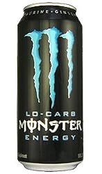 8 Pack - Monster Low Carb Energy Drink - 16oz.