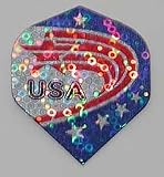 3 sets USA US AMERICAN FLAG Holographic Standard flights