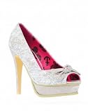 Search : Iron Fist Booze Cruise Platform Peep-Toe Bow Court Shoes Stone Beige