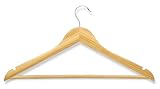 Honey-Can-Do HNG-01530 Bamboo Suit Hanger, 4-Pack