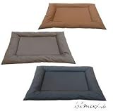 Riesiges Leder Hundebett XXL 130 x 110 x 13 cm in Kunstleder in 3 FARBEN/ Hundekissen
