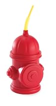 Fireman Fire Truck Party Supplies - Fire Hydrant Sippy Cups with Straws (8)

