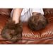 Alpaca Fur Slippers - Dark Brown - Medium (Dark Brown) (4