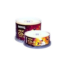 BenQ CDR Media 80Min 700MB 48x 50Pack Cakebox